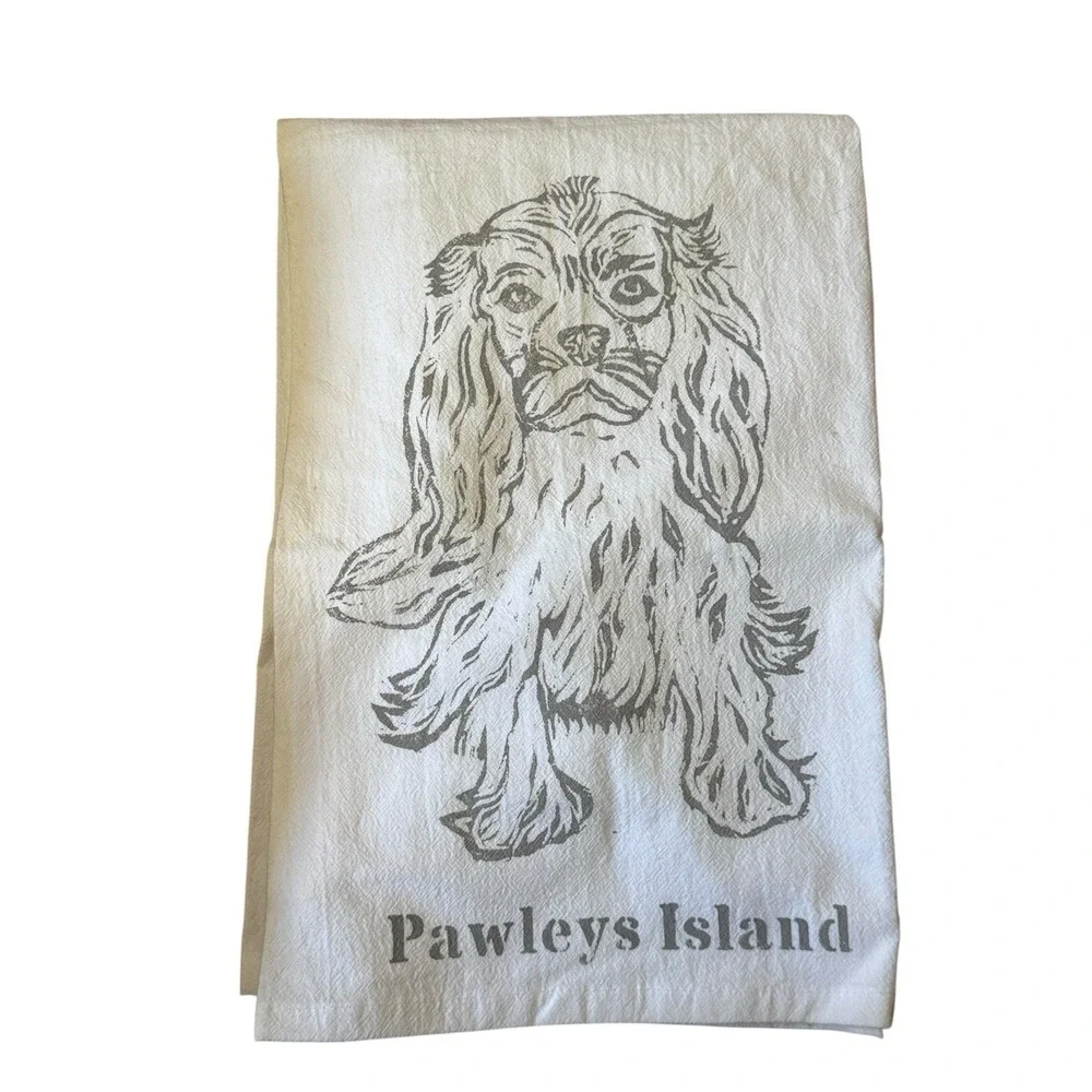 Lowcountry‎ Linens Pawleys Island Dog Kitchen Tea Towel Cooking NWT Cotton READ